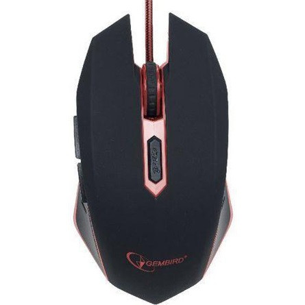 Gembird USB optikai gamer egér fekete-piros