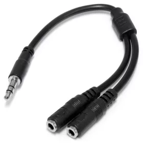   StarTech Jack stereo 3,5mm -> 2db Jack stereo 3,5mm M/F adapter 0.15m fekete