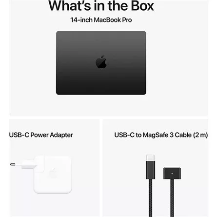 Apple MacBook Pro 14 (2024) notebook fekete (Space Black)