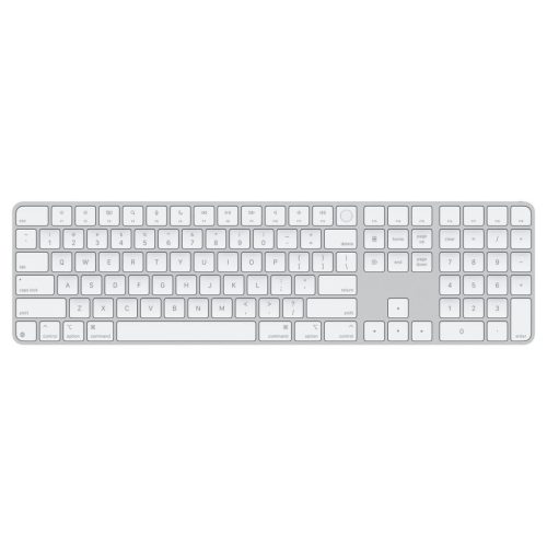 Apple Magic Keyboard (2024) w Touch ID and Numeric Keypad - Hungarian - White Ke