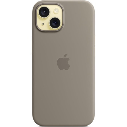 Apple IPHONE 15 SILICONE CASE WITH MAGSAFE - CLAY okostelefon szilikon tok