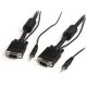 StarTech VGA Jack stereo 3,5mm M/M video jelkábel 5m High Resolution fekete