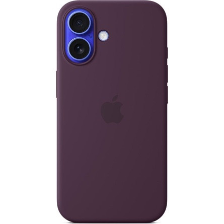 Apple iPhone 16 Silicone Case with MagSafe - Plum