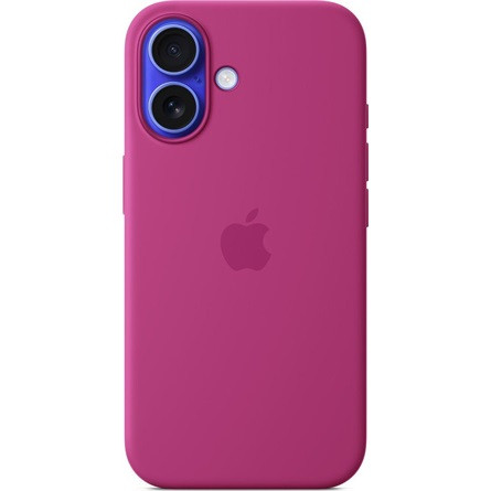 Apple iPhone 16 Silicone Case with MagSafe - Fuchsia (Seasonal)
