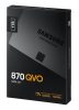 SAMSUNG 870 QVO 2TB SSD, 2.5” 7mm, SATA 6Gb/s, Read/Write: 560 / 530 MB/s, Random Read/Write IOPS 98K/88K