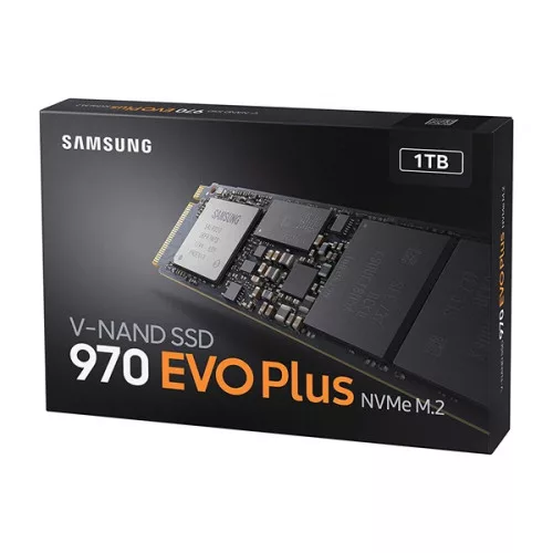 SAMSUNG 970 EVO PLUS 1TB SSD, M.2 2280, NVMe, Read/Write: 3500 / 3300 MB/s, Random Read/Write IOPS 600K/550K