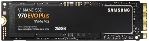 SAMSUNG 970 EVO PLUS 250GB SSD, M.2 2280, NVMe, Read/Write: 3500 / 2300 MB/s, Random Read/Write IOPS 250K/550K