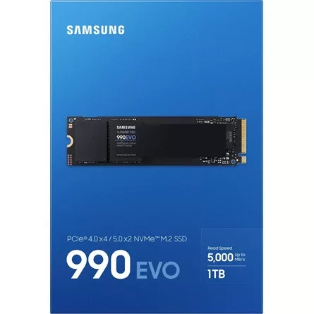 Samsung SSD 1TB 990 Evo M.2 80mm PCIEx4 PCI 4.0 / PCIEx2 PCI 5.0  Client 5 yrs