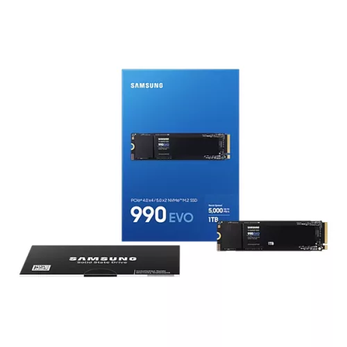 Samsung SSD 1TB 990 Evo M.2 80mm PCIEx4 PCI 4.0 / PCIEx2 PCI 5.0  Client 5 yrs