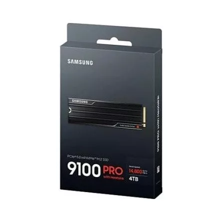 Samsung SSD 4TB - MZ-VAP4T0CW (9100 PRO, hűtőbordás, PCIe 5.0, NVMe 2.0, 4TB)