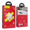 HOCO N10 STARTER hálózati töltő Type-C aljzat 20W, PD gyorstöltő 3.0 + Type-C - lightning kábel, FEHÉR