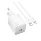 HOCO SPINNER 20W univerzális hálózati töltő adapter fehér