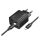HOCO N55 hálózati töltő 2 USB+2 Type-C aljzat 20W, PD gyorstöltő 3.0 + lightning kábel, FEKETE