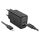 HOCO N63 hálózati töltő USB+Type-C aljzat 30W, PD gyorstöltő 3.0 + lightning kábel, FEKETE