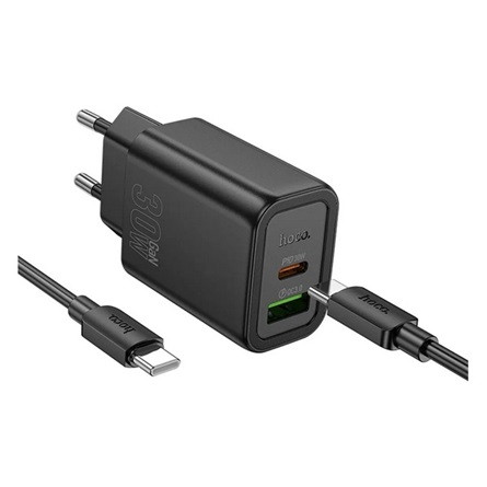 HOCO N63 30W univerzális hálózati töltő adapter fekete