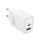 HOCO N63 hálózati töltő USB+Type-C aljzat 30W, PD gyorstöltő 3.0, FEHÉR