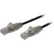 StarTech RJ45 CAT6 UTP -> RJ45 CAT6 UTP M/M adatkábel 0.5m fekete slim
