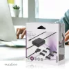 Nedis NBAU65110BK univerzális notebook / telefon / tablet töltő 65 W, GAN, 5 / 9 / 12 / 15 / 20 V DC, 2,4 / 3,0 /  3,25A