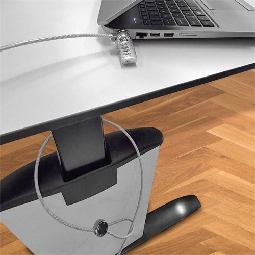 Nedis NBLKD100ME notebook zár, számzáras, 1.8m
