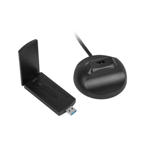 Lanberg WiFi hálózati USB adapter, AX 1200 WiFi6
