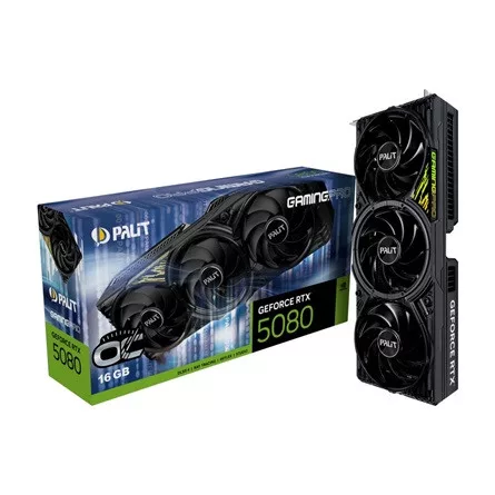 Palit VGA PALIT NVIDIA RTX5080 GamingPro OC 16GB GDDR7 - NE75080S19T2-GB2031A