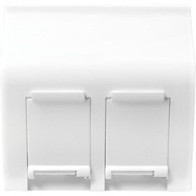   Logilink French Face Plate 45° type, 45*45 mm, 2 Port, white