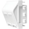 Logilink French Face Plate 45° type, 45*45 mm, 2 Port, white