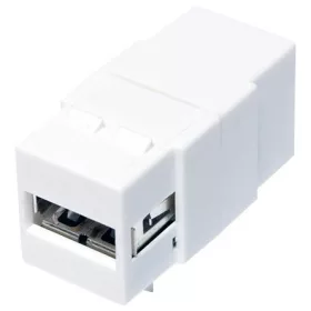Logilink Keystone Coupler USB2.0-A > USB2.0-B F/F, white