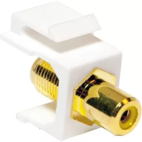 Logilink Keystone Coupler RCA female > F female - yellow
