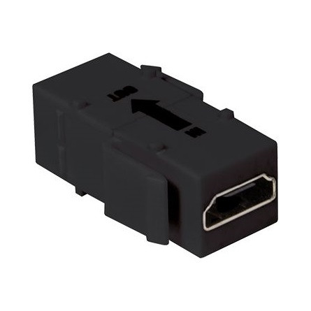 Logilink HDMI keystone csatlakozó, A/F   HDMI A/F, 4K/30 Hz, fekete