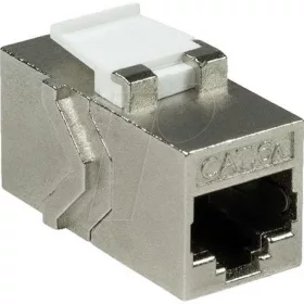   LogiLink RJ45 CAT6A STP -> RJ45 CAT6A STP F/F keystone modul fém