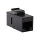 LogiLink RJ45 CAT5e UTP -> RJ45 CAT5e UTP F/F keystone modul fekete