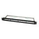 LogiLink 19" 24-portos üres patch panel, 1U, fekete