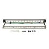 LogiLink 19" 24-portos üres patch panel, 1U, fekete