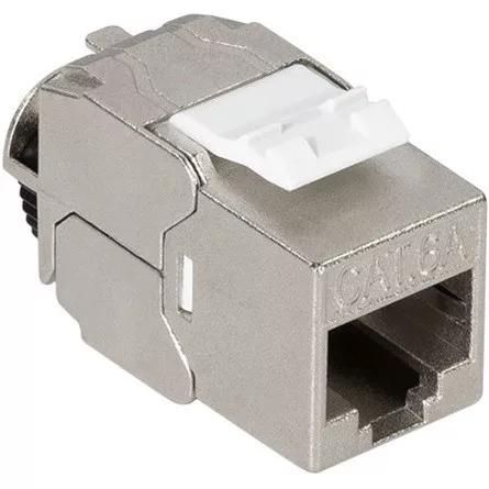 LogiLink RJ45 CAT6A UTP keystone modul fém 24db