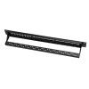 LogiLink 19" patch panel 24 Keystone jack csatlakozóhoz, 1U, terheletlen, fekete