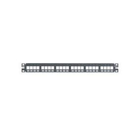 Panduit 24-port modular patch panel, 1 RU.