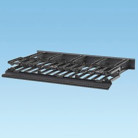 Panduit Rack, gyűrűs kábelvez. 1U, front&back