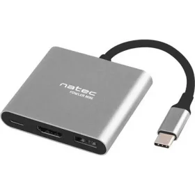   Natec USB-C MULTIPORT ADAPTER 3 AZ 1-BEN NATEC FOWLER MINI USB 3.0, HDMI 4K, USB-C PD