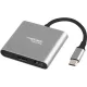 Natec USB-C MULTIPORT ADAPTER 3 AZ 1-BEN NATEC FOWLER MINI USB 3.0, HDMI 4K, USB-C PD
