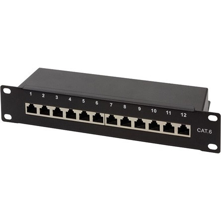 Logilink Cat.6 Patch Panel 12-Port 10", STP, black