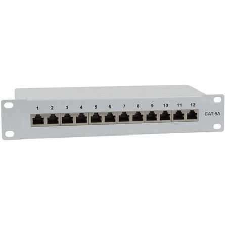 Logilink Cat.6A Patch Panel 12-Port  10", shielded, grey