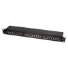 LogiLink Cat.6 patch panel 24-port 19" STP, fekete, EconLine