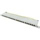 Logilink Cat.6A Patch Panel 24-Port STP, grey, half unit height