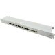 Logilink Cat.6A Patch Panel 16-Port STP, grey, fully shielded