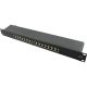 Logilink Cat.6A Patch Panel 16-Port STP, black, fully shielded