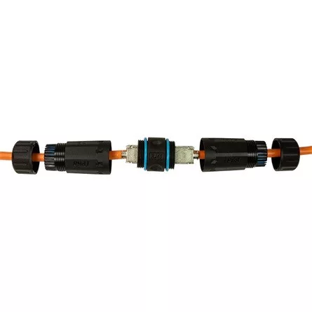 LogiLink Outdoor IDC CAT7 toldó fekete IP68