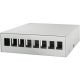 Delock Logilink Consolidation point box  8-port, desk/wall/rail mounting, grey