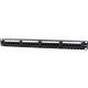 Gembird 24 portos Cat.5e 1U 19" RJ45 Patch Panel