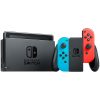 Nintendo Switch console with neon red&blue Joy-Con